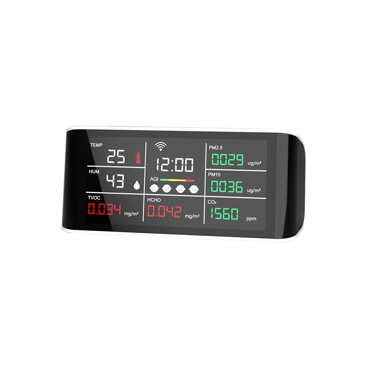 Tuya 9 in 1 WIFI Air Quality Detector CO2 Gas Tester PM2.5 PM10 TVOC Formaldehyde Monitor LED Display Infrared Sensor
Tuya 9 in 1 WIFI Air Quality Detector CO2 Gas Tester PM2.5 PM10 TVOC Formaldehyde Monitor LED Display Infrared Sensor