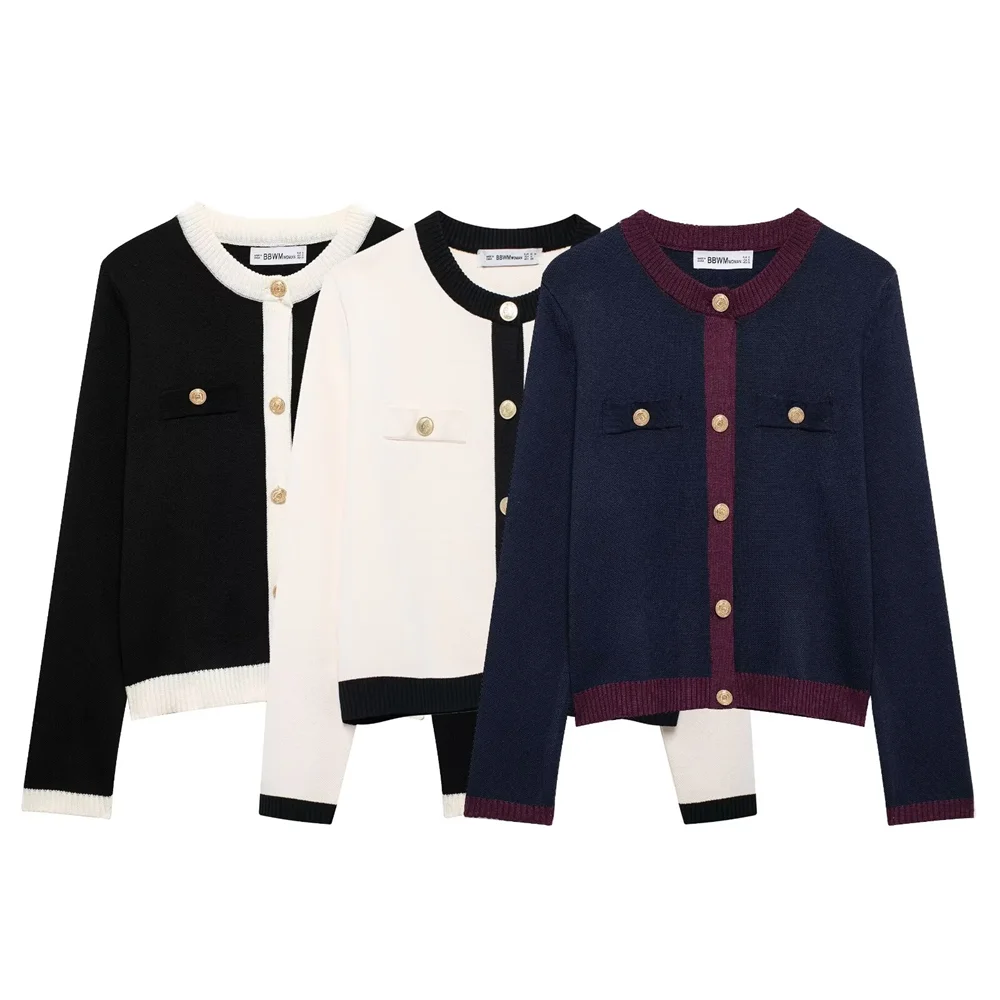 2024 RARF Winter New Product Women's Fashion Casual Gold Single breasted Long sleeved Round neck Knitted Coat
2024 RARF Winter New Product Women's Fashion Casual Gold Single breasted Long sleeved Round neck Knitted Coat