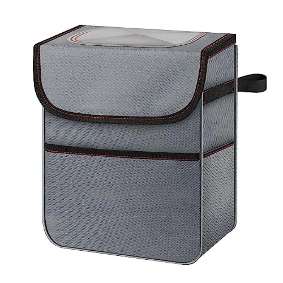 Car Trash Can with Lid and Storage Pockets, Multipurpose Garbage Bin with Adjustable Straps, Collapsible and Portable Organizer
Car Trash Can with Lid and Storage Pockets, Multipurpose Garbage Bin with Adjustable Straps, Collapsible and Portable Organizer