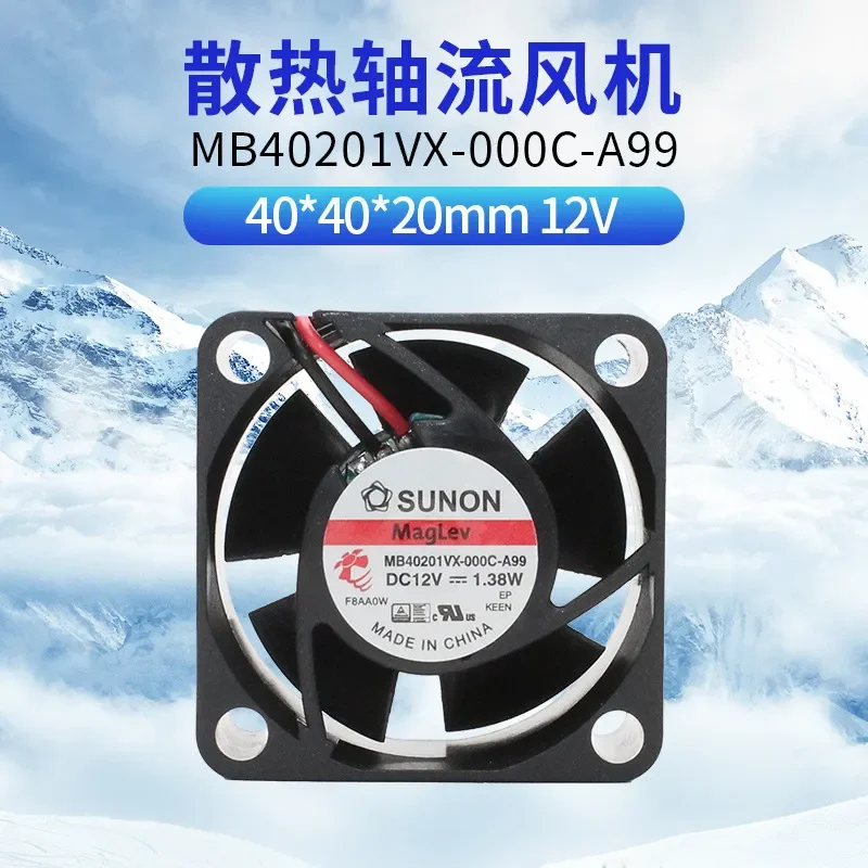 New SUNON MF40201VX-000C-A99 12V 1.38W 4020 Cooling Fan for Electronics with High Airflow
New SUNON MF40201VX-000C-A99 12V 1.38W 4020 Cooling Fan for Electronics with High Airflow