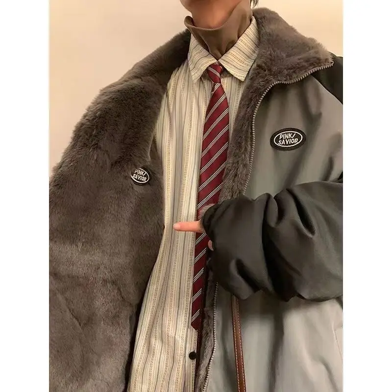 Reversible sherpa jacket men's American fashion brand loose plus velvet cotton coat winter thickened cotton coat men's fashion
Reversible sherpa jacket men's American fashion brand loose plus velvet cotton coat winter thickened cotton coat men's fashion