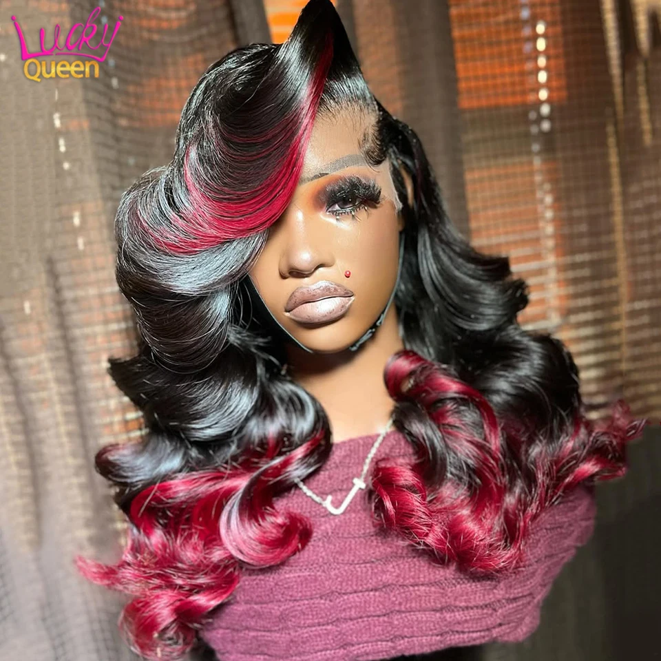 1B/99 Short Bob Ombre Black Burgundy Red Body Wave 180 Density Pre-Plucked 13x4 Lace Frontal Human Brazilian Hair Wigs For Women
1B/99 Short Bob Ombre Black Burgundy Red Body Wave 180 Density Pre-Plucked 13x4 Lace Frontal Human Brazilian Hair Wigs For Women