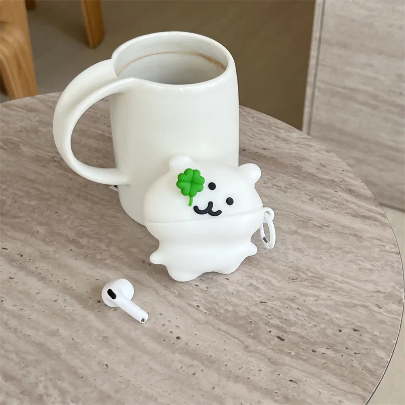Cases for Airpods 1 2 3 4 pro 2 Clover Self deprecating Bear Soft Silicone Wireless Earphone Protective Cover Anti-fall Funda
Cases for Airpods 1 2 3 4 pro 2 Clover Self deprecating Bear Soft Silicone Wireless Earphone Protective Cover Anti-fall Funda