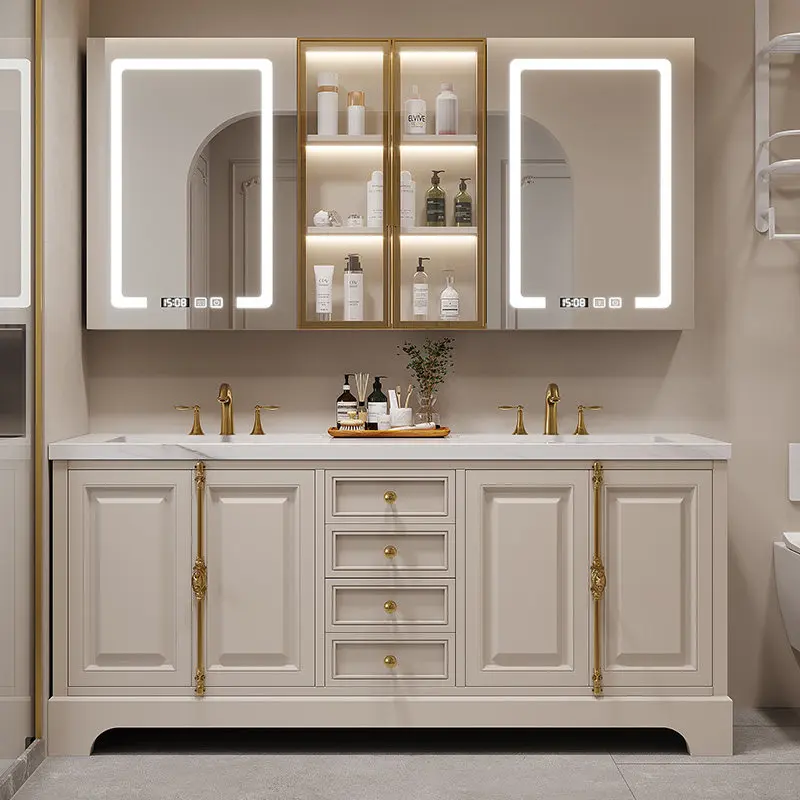Oak bathroom cabinet combination, bathroom slate washstand, sink washbasin floor bathroom cabinet
Oak bathroom cabinet combination, bathroom slate washstand, sink washbasin floor bathroom cabinet