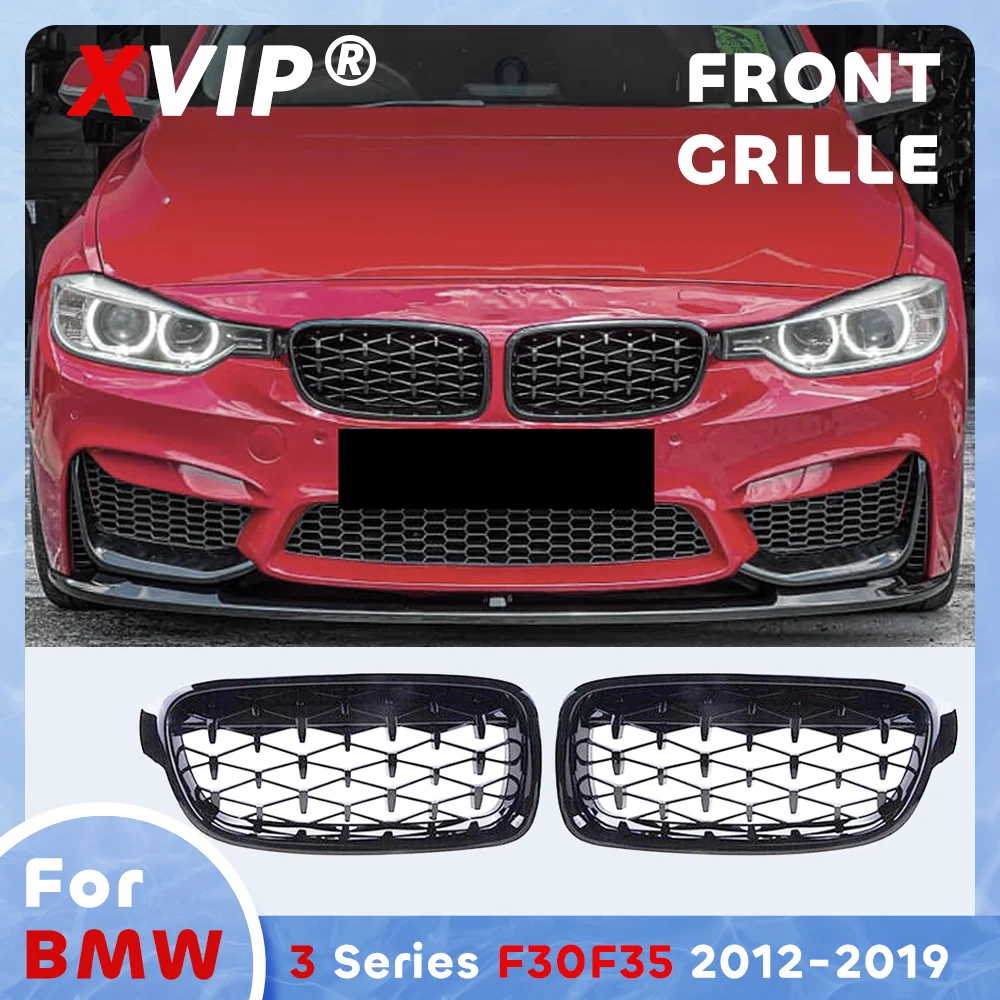 XVIP Glossy Black Diamond Style Front Bumper Grille For BMW 3-Series F30 F31 2012-2018
XVIP Glossy Black Diamond Style Front Bumper Grille For BMW 3-Series F30 F31 2012-2018