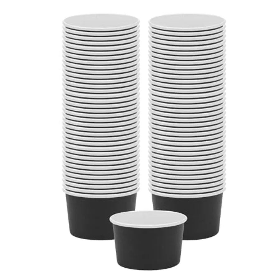 Coppetta 5-Ounce Dessert Cups 200 Disposable Ice Cream Cups - Lids Sold Separately Sturdy Black Paper Frozen Yogurt Bowls For H
Coppetta 5-Ounce Dessert Cups 200 Disposable Ice Cream Cups - Lids Sold Separately Sturdy Black Paper Frozen Yogurt Bowls For H