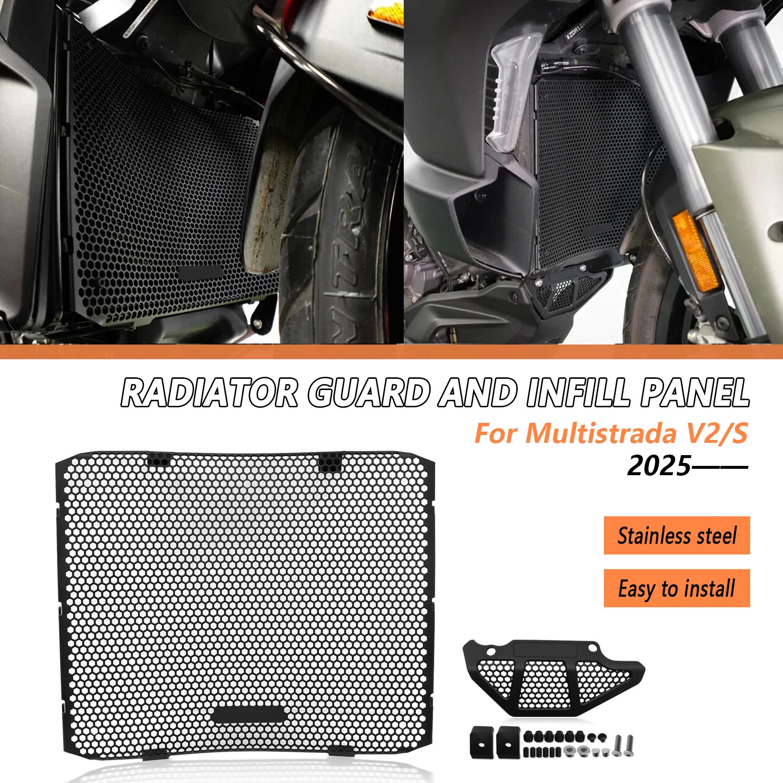 For Ducati Multistrada V2 V2S 2025 2026 Motorcycle Accessories Radiator Guard Grille Grill Cooling Cover Protection
For Ducati Multistrada V2 V2S 2025 2026 Motorcycle Accessories Radiator Guard Grille Grill Cooling Cover Protection