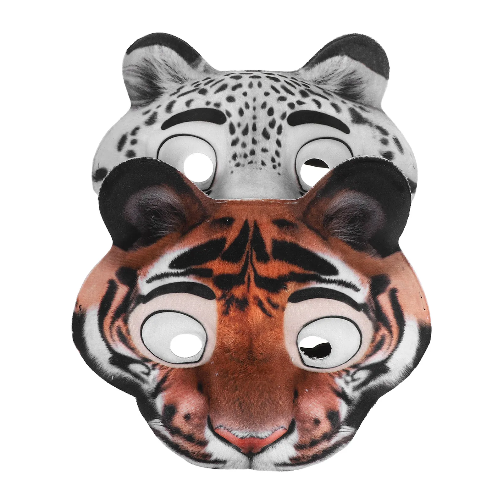 2Pcs Animal Face Mask Lightweight Eva Tiger Snow Leopard Halloween Cosplay Animal Party Masks Tiger Mask Kids' Costume Masks
2Pcs Animal Face Mask Lightweight Eva Tiger Snow Leopard Halloween Cosplay Animal Party Masks Tiger Mask Kids' Costume Masks