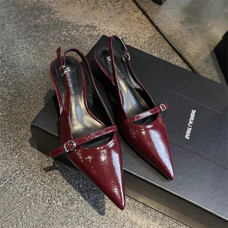 High Heels Women Sandals Summer 2025 New Pointed Toe Slingback shoes Woman Elegant Dress Party Pumps Slippers Sandalias Mujer
High Heels Women Sandals Summer 2025 New Pointed Toe Slingback shoes Woman Elegant Dress Party Pumps Slippers Sandalias Mujer