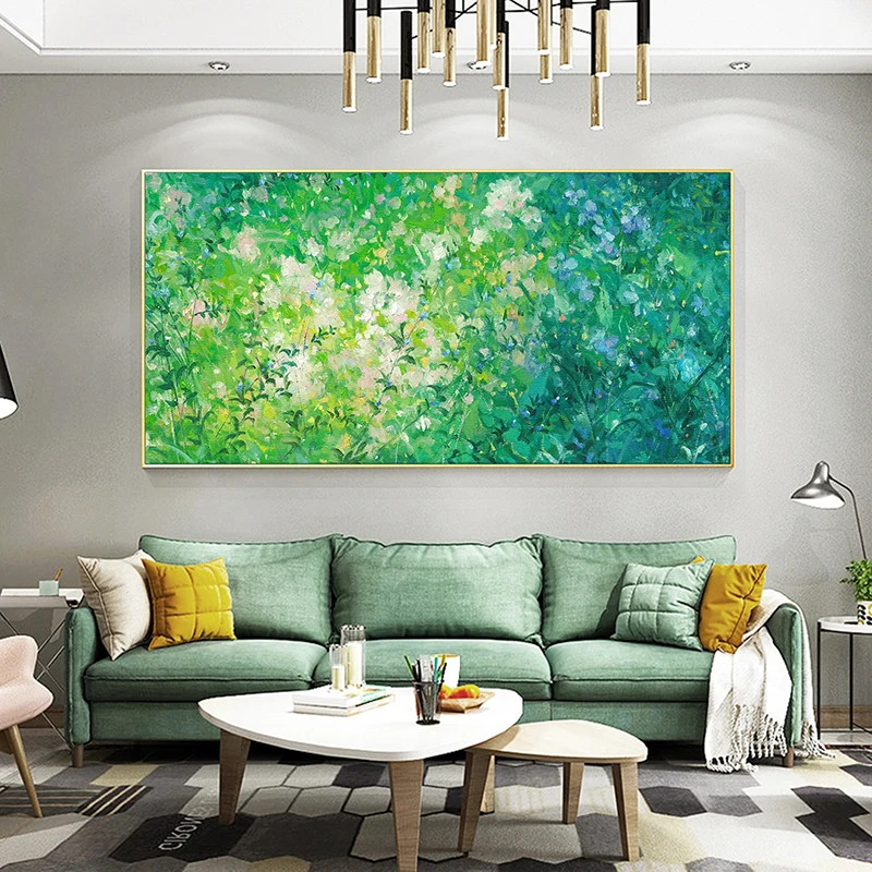 Custom Living Room Sofa Background Wall Decoration Painting Green Leaves Art Oil Painting Bedroom Bed Hanging Picture Frameless
Custom Living Room Sofa Background Wall Decoration Painting Green Leaves Art Oil Painting Bedroom Bed Hanging Picture Frameless