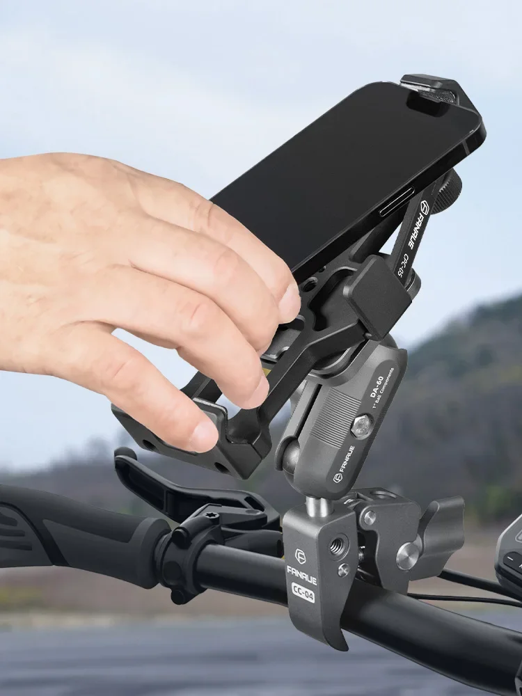 FANAUE Motorcycle Phone holder 360° Rotating Adjustable Aluminum Alloy Handlebar Cell Clip for ATV/ UTV Bike Bicycle Motorbike
FANAUE Motorcycle Phone holder 360° Rotating Adjustable Aluminum Alloy Handlebar Cell Clip for ATV/ UTV Bike Bicycle Motorbike