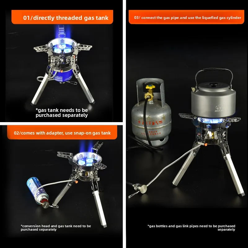 Outdoor Field Stove Cassette Stove Three-head Gas Stove BBQ Camping Stove Picnic Stove Stove Head Stove2026
Outdoor Field Stove Cassette Stove Three-head Gas Stove BBQ Camping Stove Picnic Stove Stove Head Stove2026