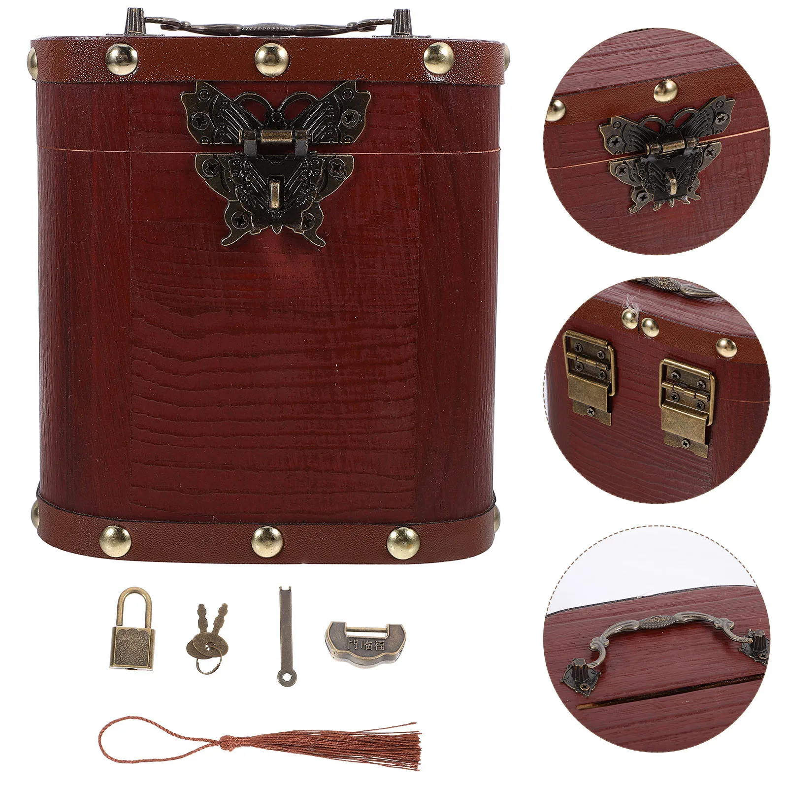 Wooden Money Saving Box Lock Retro Treasure Chest Small Lockable Bank for Kids Educational Coin Storage Wooden Money Box
Wooden Money Saving Box Lock Retro Treasure Chest Small Lockable Bank for Kids Educational Coin Storage Wooden Money Box