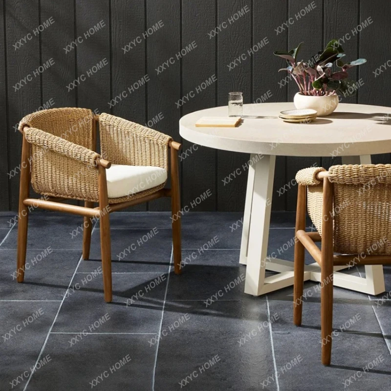 Outdoor Sofa Teak Wood Set Hotel Open-Air Courtyard Waterproof Garden Rattan Chair Balcony Vintage Dining Table and Chairs
Outdoor Sofa Teak Wood Set Hotel Open-Air Courtyard Waterproof Garden Rattan Chair Balcony Vintage Dining Table and Chairs