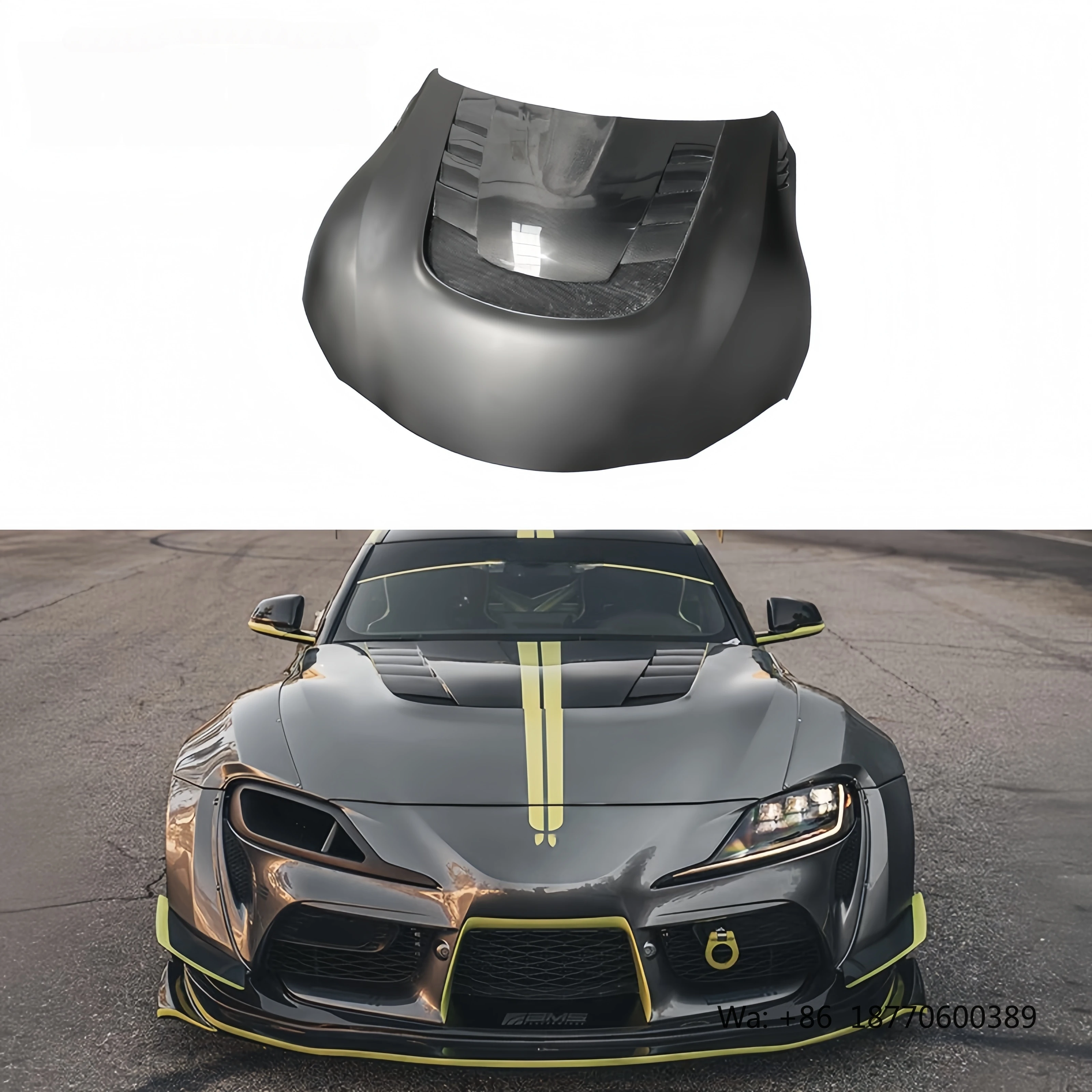 New Carbon Fiber Engine Hood Bonnet for Toyota for Supra A90 A91 VRS Includes Screws and Bolts for Modification
New Carbon Fiber Engine Hood Bonnet for Toyota for Supra A90 A91 VRS Includes Screws and Bolts for Modification