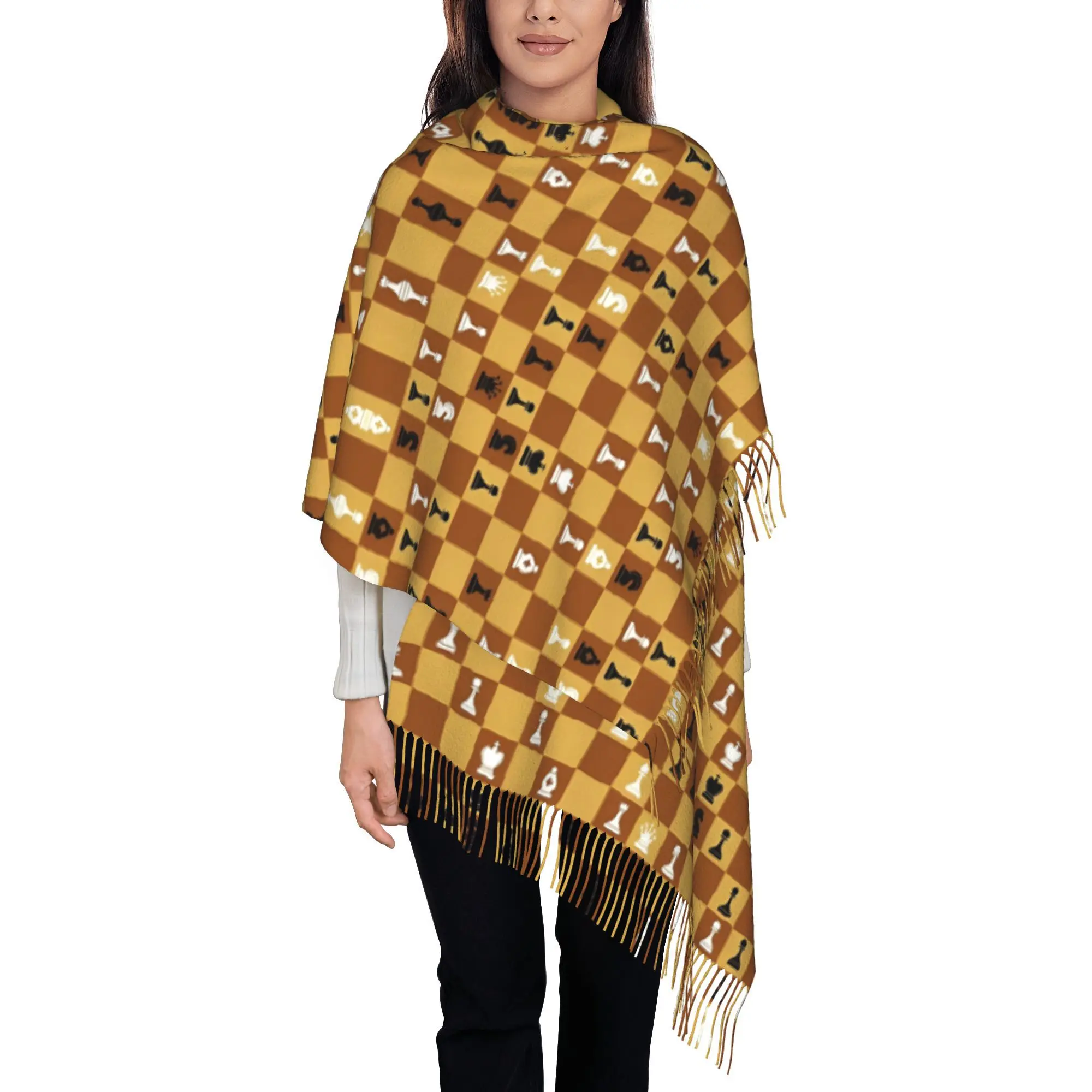 A Stylish Unisex Scarf Featuring a Chessboard Design, Perfect for Autumn And Winter Ideal for Outdoor Activities Like Hiking
A Stylish Unisex Scarf Featuring a Chessboard Design, Perfect for Autumn And Winter Ideal for Outdoor Activities Like Hiking
