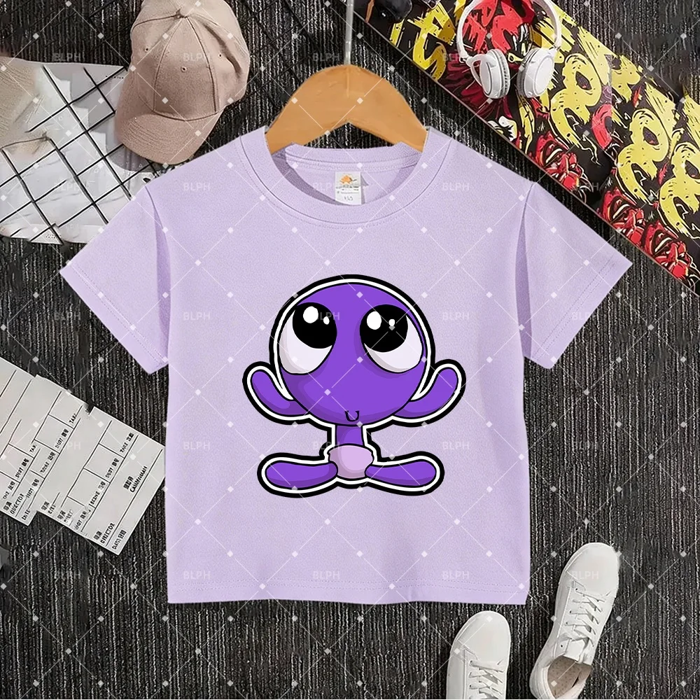 Cute Purple Roblox Rainbow Friends Design Kids T-Shirt Funny Cartoon Graphic Tee for Boys Girls
Cute Purple Roblox Rainbow Friends Design Kids T-Shirt Funny Cartoon Graphic Tee for Boys Girls