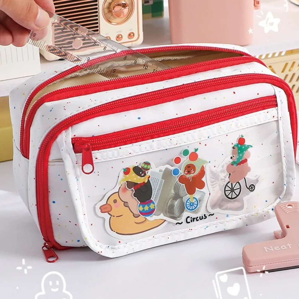 Large Capacity Cartoon Pencil Case Animal Bear Dog Cosmetics Storage Stationery Storage Bag Portable Handheld Makeup Bag
Large Capacity Cartoon Pencil Case Animal Bear Dog Cosmetics Storage Stationery Storage Bag Portable Handheld Makeup Bag