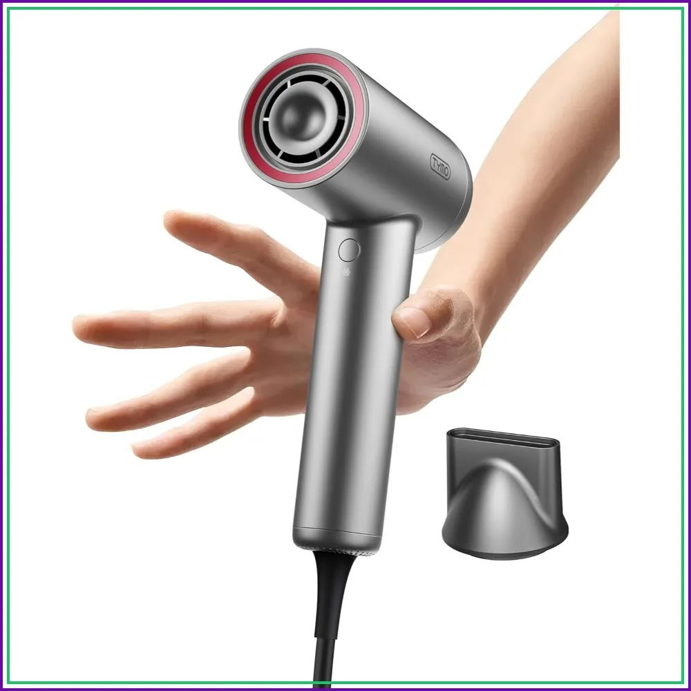 Professional Ionic Hair Dryer with 110000 RPM Brushless Motor, Fast Drying, Lightweight, Low Noise, 4 Temps & 3 Speeds for Men and Women
Professional Ionic Hair Dryer with 110000 RPM Brushless Motor, Fast Drying, Lightweight, Low Noise, 4 Temps & 3 Speeds for Men and Women