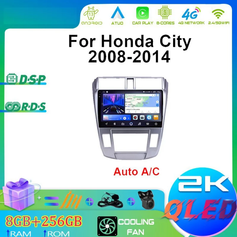 for Honda City 08-14 Car Intelligent Systems Android Car Player GPS WIFI Carplay 4G Car Radio Navigation Stereo car electronic
for Honda City 08-14 Car Intelligent Systems Android Car Player GPS WIFI Carplay 4G Car Radio Navigation Stereo car electronic