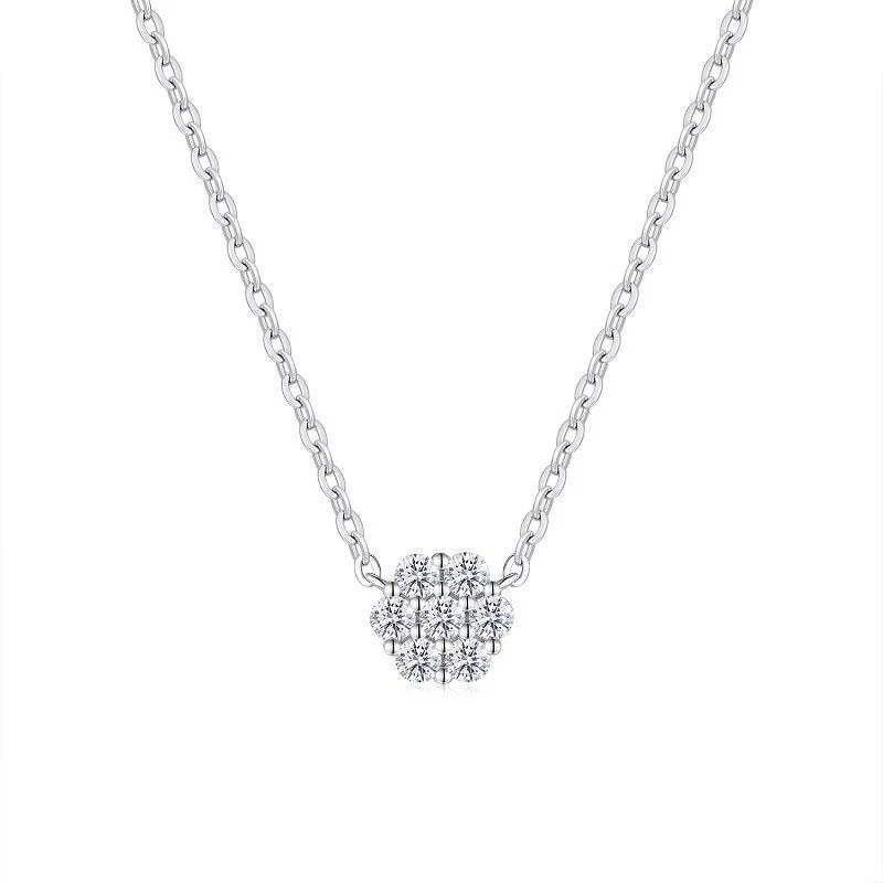 ZFSILVER Trendy Fashion 925 Silver Color D White Moissanite Classic Design Flower Neckalce Charm Women Party Jewelry Gift N15521
ZFSILVER Trendy Fashion 925 Silver Color D White Moissanite Classic Design Flower Neckalce Charm Women Party Jewelry Gift N15521