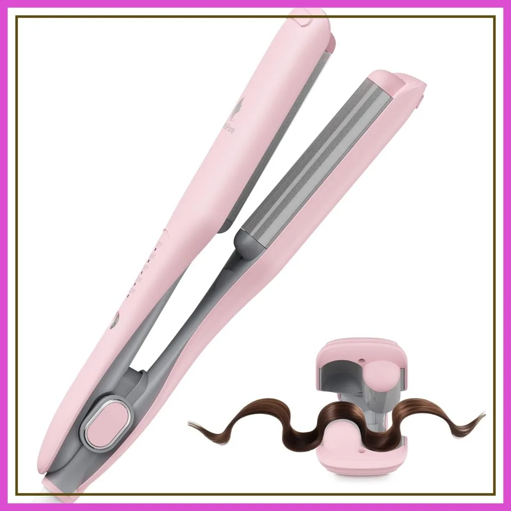 1-Inch Deep Waver Curling Iron, 30S Fast Heat, Dual Voltage Hair Crimper for Women
1-Inch Deep Waver Curling Iron, 30S Fast Heat, Dual Voltage Hair Crimper for Women