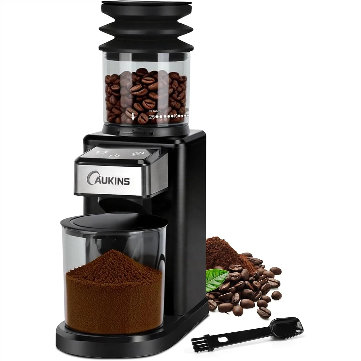 Electric Coffee Grinder with 25 Precision Grind Settings, 120g Expandable Hopper for Multi-Cup Brewing
Electric Coffee Grinder with 25 Precision Grind Settings, 120g Expandable Hopper for Multi-Cup Brewing