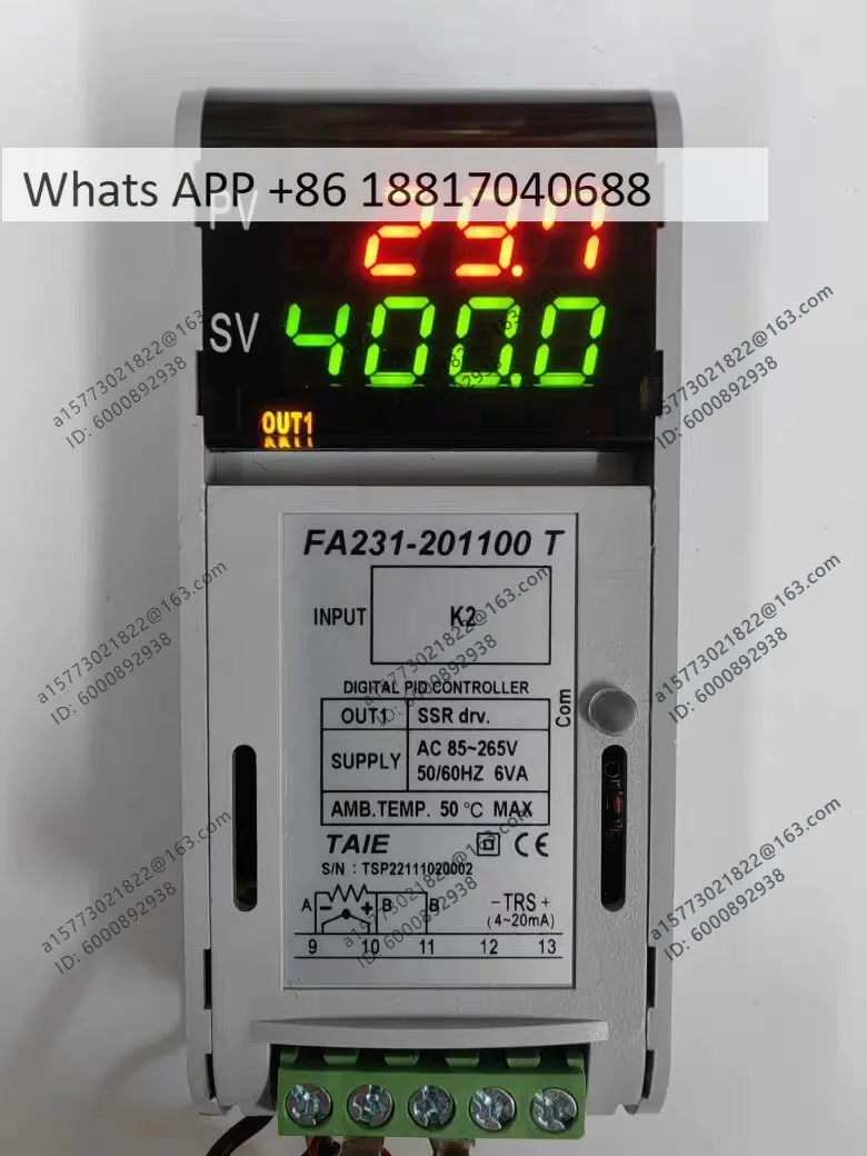 Temperature Controller FA231-301000 T Rail Mount Temperature Controller FA231-30100B
Temperature Controller FA231-301000 T Rail Mount Temperature Controller FA231-30100B