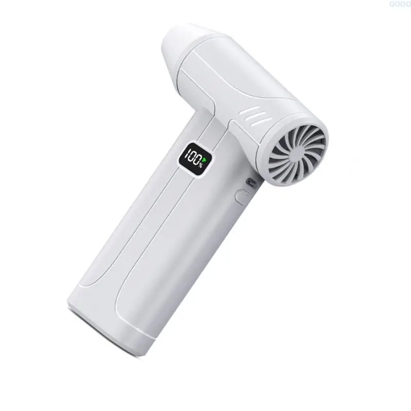 23GA USB C Fast Rechargeable Handheld Fan 100000 RPM with Turbos Mode 5 Adjusted Gears And LED Light Complete
23GA USB C Fast Rechargeable Handheld Fan 100000 RPM with Turbos Mode 5 Adjusted Gears And LED Light Complete