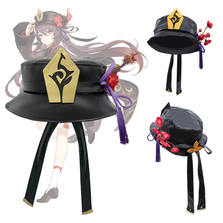 Game Hu Hat Cosplay Tao Woman Wide Brim Beret Anime Game Costume Props Halloween Headwear Accessories Christmas Gift
Game Hu Hat Cosplay Tao Woman Wide Brim Beret Anime Game Costume Props Halloween Headwear Accessories Christmas Gift