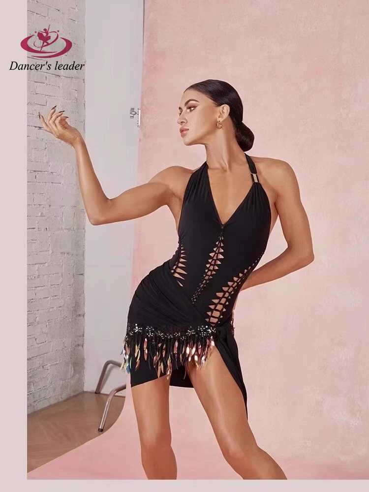 Latin Dance Practice Clothes Practice Clothes Knitted Hollow Top One-piece Backless Waist Tight Clothing
Latin Dance Practice Clothes Practice Clothes Knitted Hollow Top One-piece Backless Waist Tight Clothing