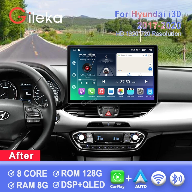 13.1 Inch For Hyundai i30 2017 2018 2019 2020 Car Radio Carplay Android Auto Multimedia Player GPS WiFi
13.1 Inch For Hyundai i30 2017 2018 2019 2020 Car Radio Carplay Android Auto Multimedia Player GPS WiFi