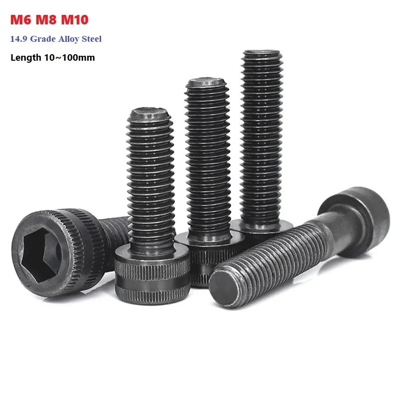 M6 M8 M10 14.9 Grade Super High Strength Hexagon Socket Cylindrical Head Cap Screw Alloy Steel Black Extension Bolts
M6 M8 M10 14.9 Grade Super High Strength Hexagon Socket Cylindrical Head Cap Screw Alloy Steel Black Extension Bolts