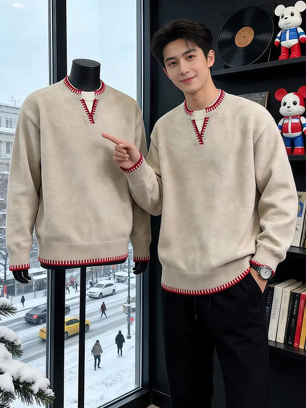 Olive een V-Ne Knitwear Men's Sle Autumn Winter Casual Wear Inner Match American Sle Sweater Soft Medium Thi Long S...
Olive een V-Ne Knitwear Men's Sle Autumn Winter Casual Wear Inner Match American Sle Sweater Soft Medium Thi Long S...