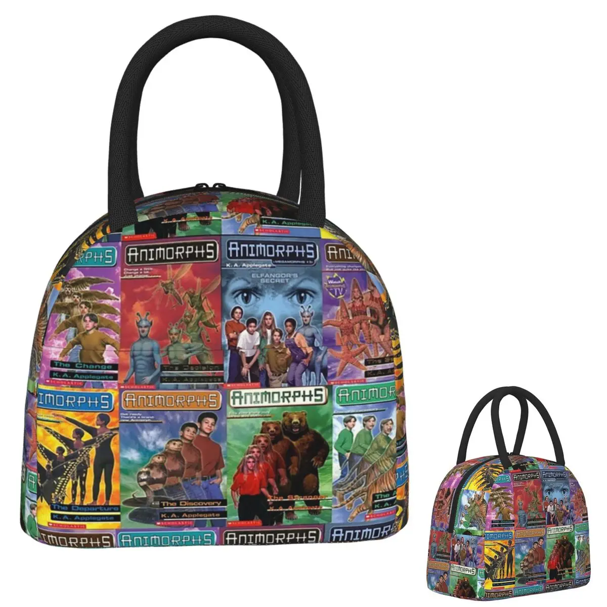 Animorphs Book Covers Lunch Bags Insulated Bento Box Portable Lunch TotePicnic Bags Thermal Bag for Woman Student School
Animorphs Book Covers Lunch Bags Insulated Bento Box Portable Lunch TotePicnic Bags Thermal Bag for Woman Student School
