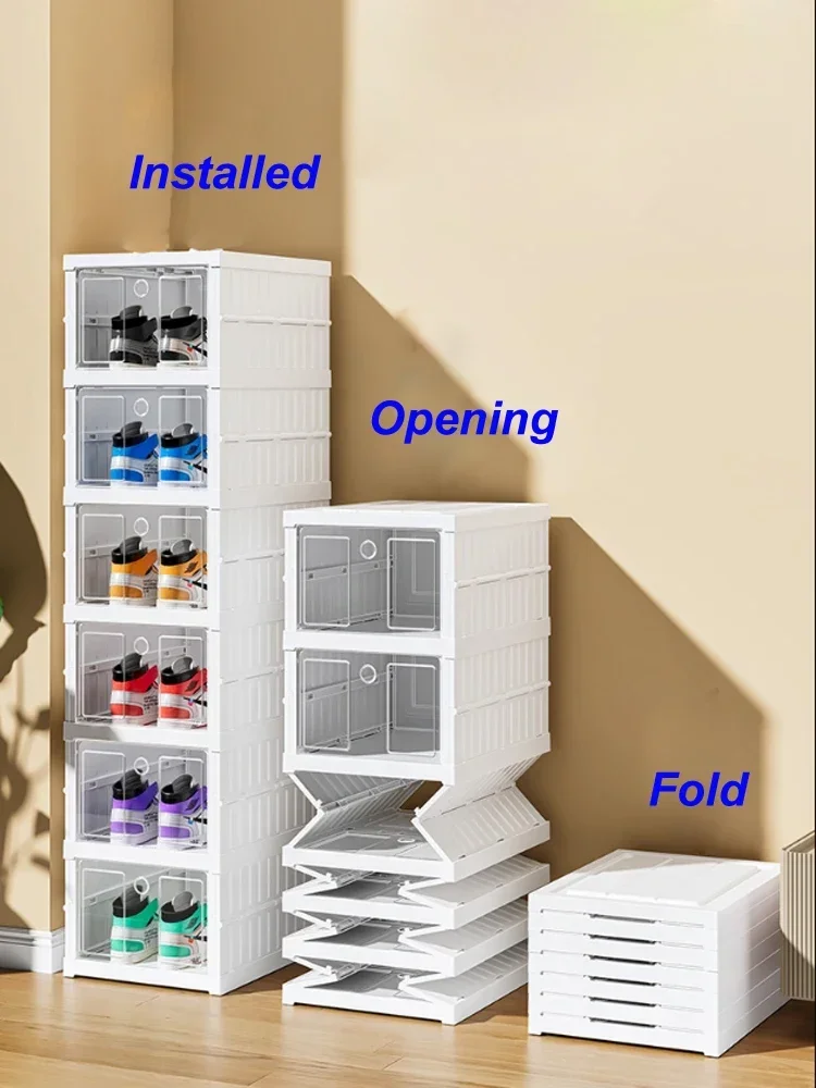 For Free Installation Shoe Rack Simple Modern Storage Shoe Cabinet Multi-layer Transparent Dust-proof Shelf
For Free Installation Shoe Rack Simple Modern Storage Shoe Cabinet Multi-layer Transparent Dust-proof Shelf