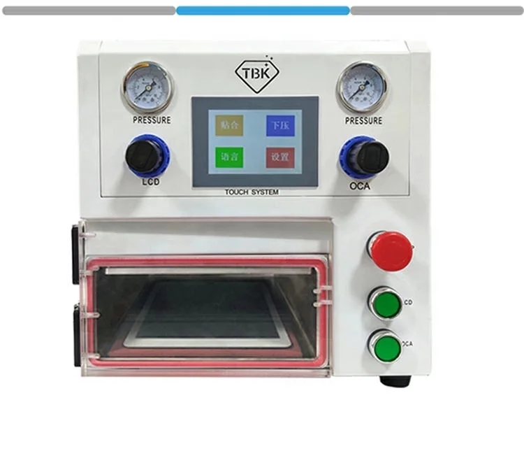 TBK 108P 7 Inch Curved Screen Repair Vacuum Laminating Machine for iphone Edge LCD OCA Laminator Refurbishing Machine
TBK 108P 7 Inch Curved Screen Repair Vacuum Laminating Machine for iphone Edge LCD OCA Laminator Refurbishing Machine
