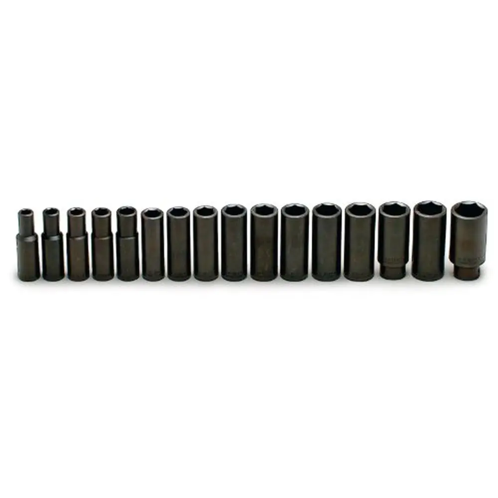 2 Drive 16 pc Set 6 Point Deep Impact Socket 10mm 27mm
2 Drive 16 pc Set 6 Point Deep Impact Socket 10mm 27mm