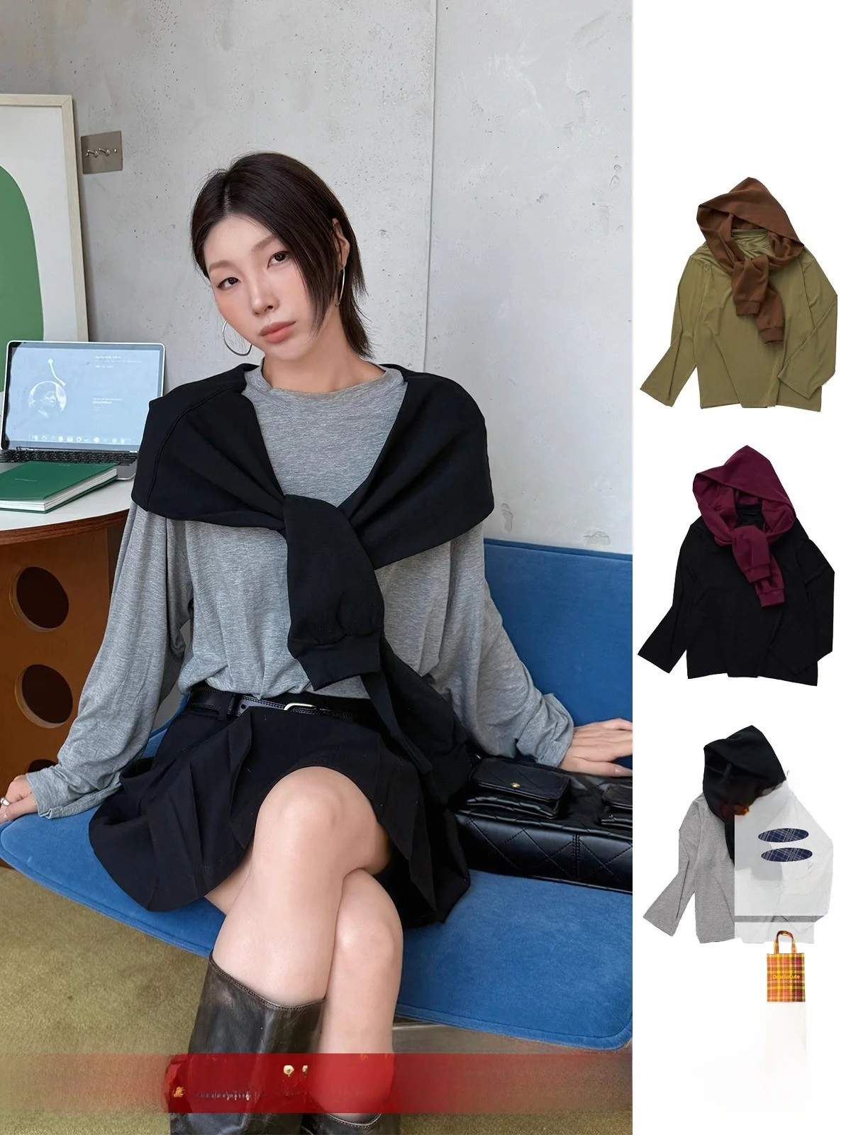 REFOUND TEN Long Sve Hoodie T-irt Color Blo Casual Loose Fit Women's Faion Buy Hand Store Chinese Made
REFOUND TEN Long Sve Hoodie T-irt Color Blo Casual Loose Fit Women's Faion Buy Hand Store Chinese Made