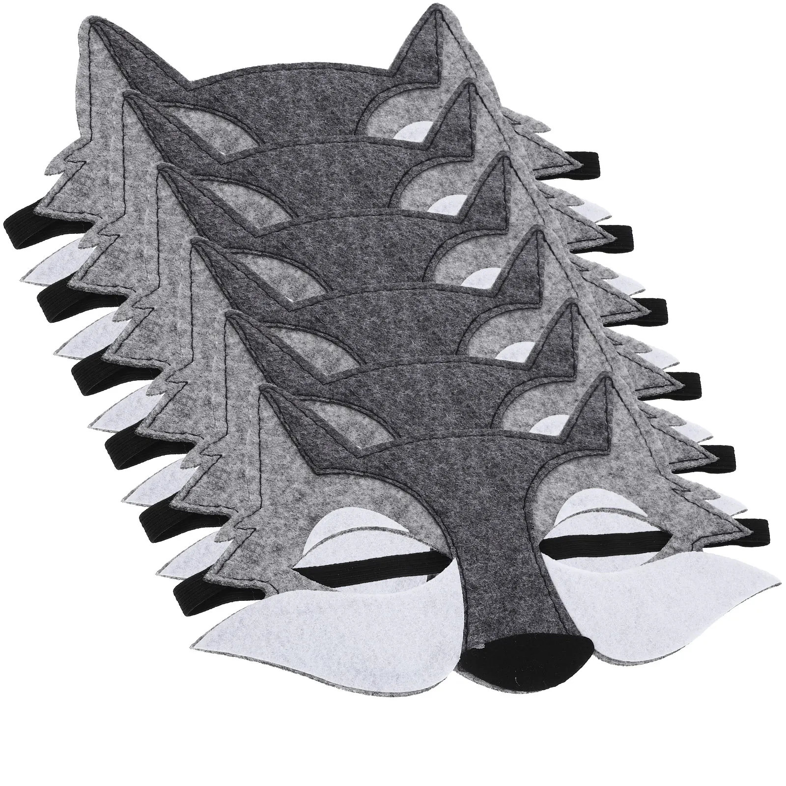 6pcs Werewolf Mask Half Face Felt Scary Halloween Cosplay Props Wolf Costume Animal Face Masks Party Decorations
6pcs Werewolf Mask Half Face Felt Scary Halloween Cosplay Props Wolf Costume Animal Face Masks Party Decorations