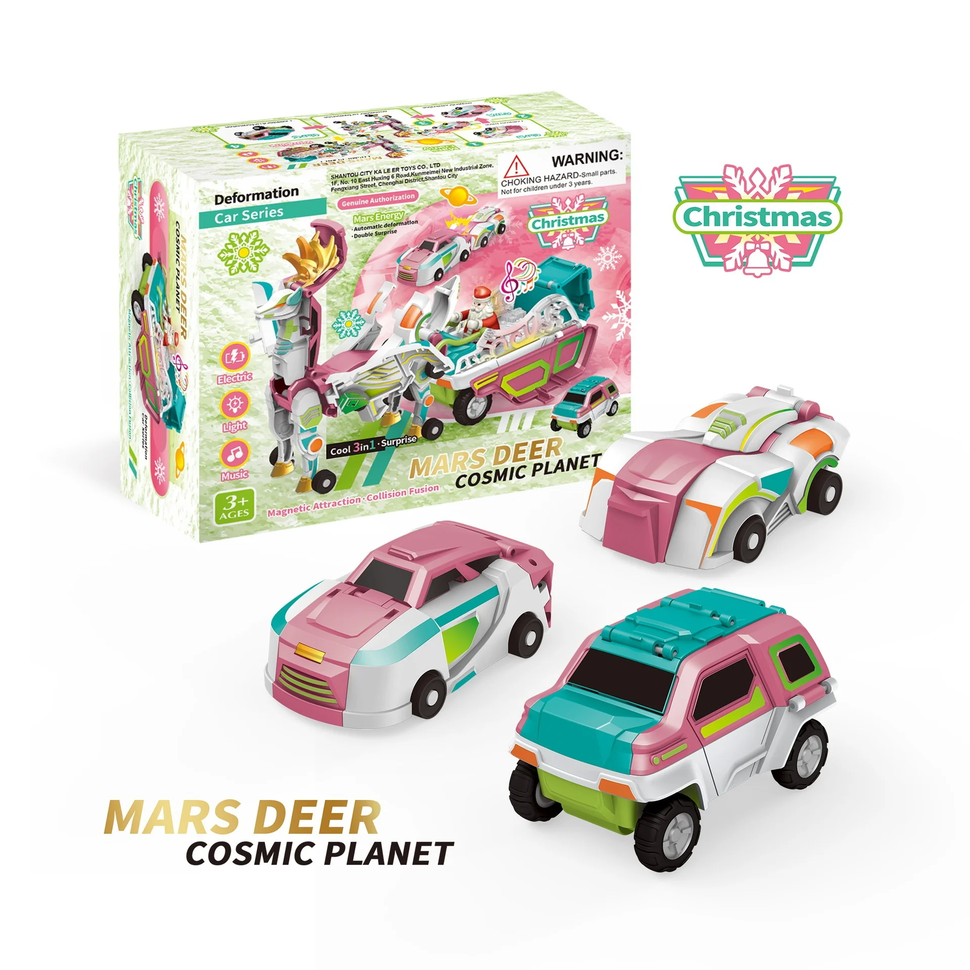 Christmas Mars Deer 3-in-1 Silver Wing Dragon two cars collide and deform unicorn boy toy
Christmas Mars Deer 3-in-1 Silver Wing Dragon two cars collide and deform unicorn boy toy