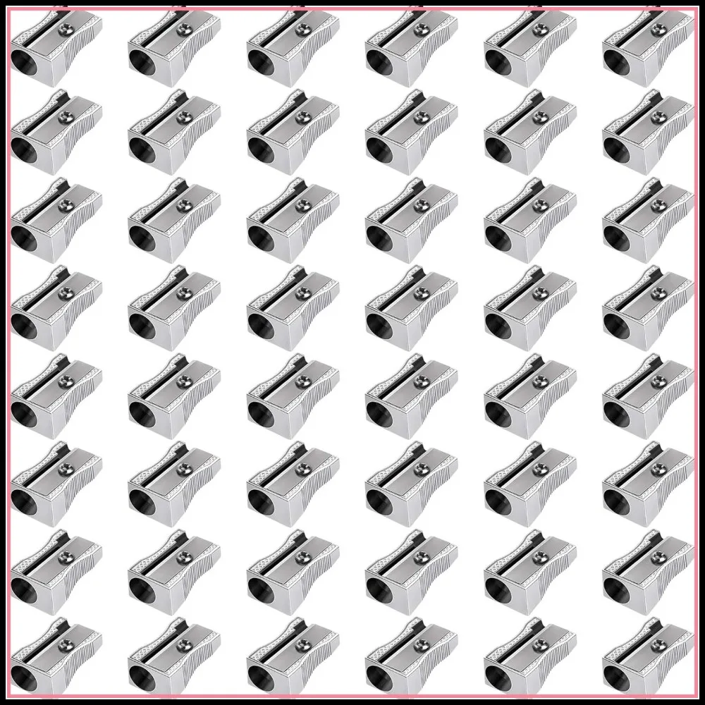 Metal Pencil Sharpeners 48 Pack Handheld Mini Single Hole for Standard Pencils Silver
Metal Pencil Sharpeners 48 Pack Handheld Mini Single Hole for Standard Pencils Silver