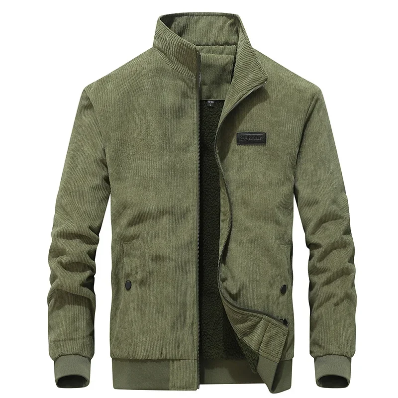 DIANRUO Men's Winter Jacket Stand Collar Fleece Corduroy Coat Male Autumn Work Wear Thick Warm Plush Velvet Bomber Husband
DIANRUO Men's Winter Jacket Stand Collar Fleece Corduroy Coat Male Autumn Work Wear Thick Warm Plush Velvet Bomber Husband