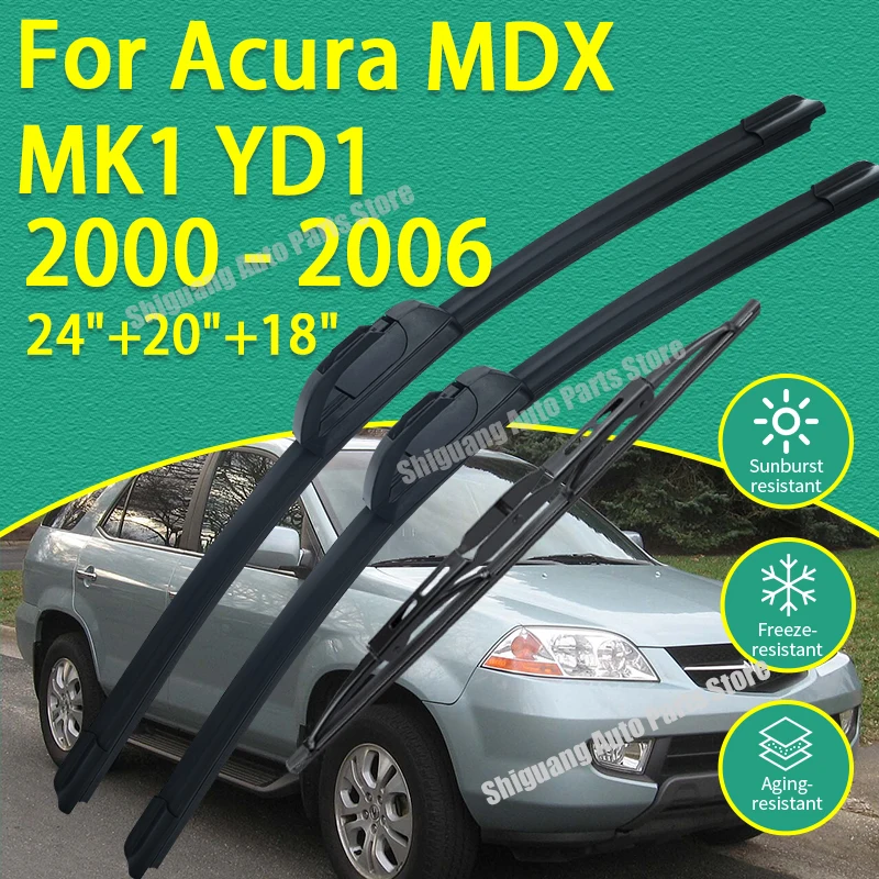 Front Rear Silicone Coating Wipers for Acura MDX MK1 YD1 2000 - 2006 Car Wiper Windshield Windscreen Blades Accessories 2005
Front Rear Silicone Coating Wipers for Acura MDX MK1 YD1 2000 - 2006 Car Wiper Windshield Windscreen Blades Accessories 2005