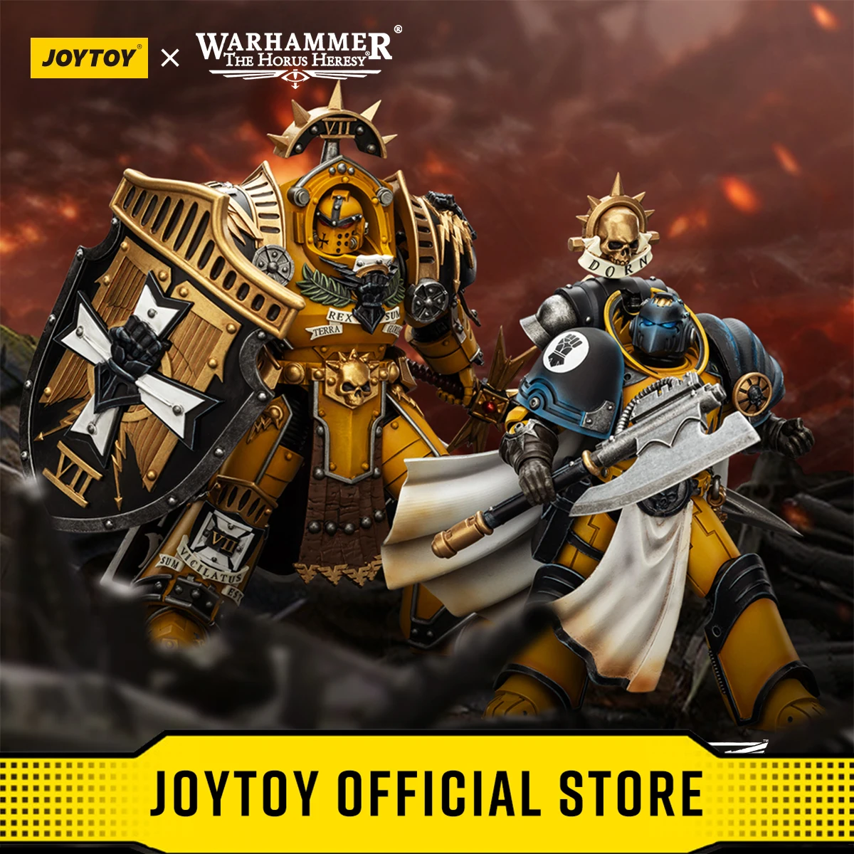 JOYTOY Warhammer 40k 1/18 Action Figures Imperial Fists Legion Praetor in Tartaros Terminator Armour Librarian Consul
JOYTOY Warhammer 40k 1/18 Action Figures Imperial Fists Legion Praetor in Tartaros Terminator Armour Librarian Consul