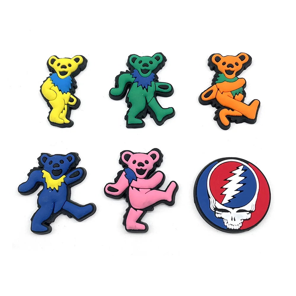 6pcs PVC Cartoon Shoes Charms Colourful Bear Shoe Charms For Decorations Sandals Accessories Buckle Boys Girls Party Gifts
6pcs PVC Cartoon Shoes Charms Colourful Bear Shoe Charms For Decorations Sandals Accessories Buckle Boys Girls Party Gifts