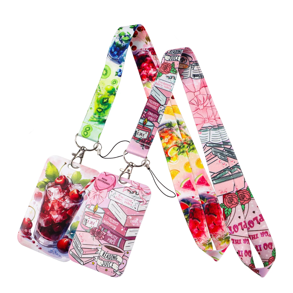 Fruit Juice Lanyard Neck Strap Keychain Pink Book ID Card Cover Badge Holder Mobile Phone Hang Rope Keyring Accessories Gifts
Fruit Juice Lanyard Neck Strap Keychain Pink Book ID Card Cover Badge Holder Mobile Phone Hang Rope Keyring Accessories Gifts