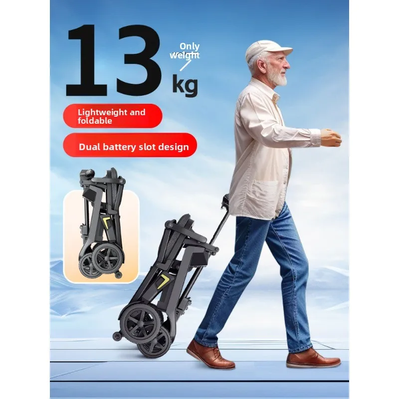 Elderly Scooter, Three-wheeled/Quad Electric Lightweight Folding, Small Moped, Battery Car
Elderly Scooter, Three-wheeled/Quad Electric Lightweight Folding, Small Moped, Battery Car