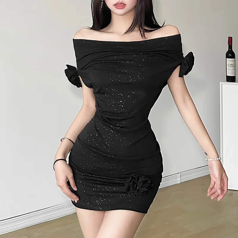 2024 European and American Spring New Women's Solid Color Slim Fit High Waist Fashion One Line Neck Short Sleeve Dress for Women
2024 European and American Spring New Women's Solid Color Slim Fit High Waist Fashion One Line Neck Short Sleeve Dress for Women
