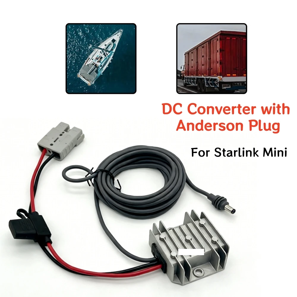 Кабель-адаптер питания 3M/5M с преобразованием напряжения 12В/24В в 30В 3.5А, повышающий преобразователь постоянного тока с разъемом Ander Son для Starlink Mini
Кабель-адаптер питания 3M/5M с преобразованием напряжения 12В/24В в 30В 3.5А, повышающий преобразователь постоянного тока с разъемом Ander Son для Starlink Mini